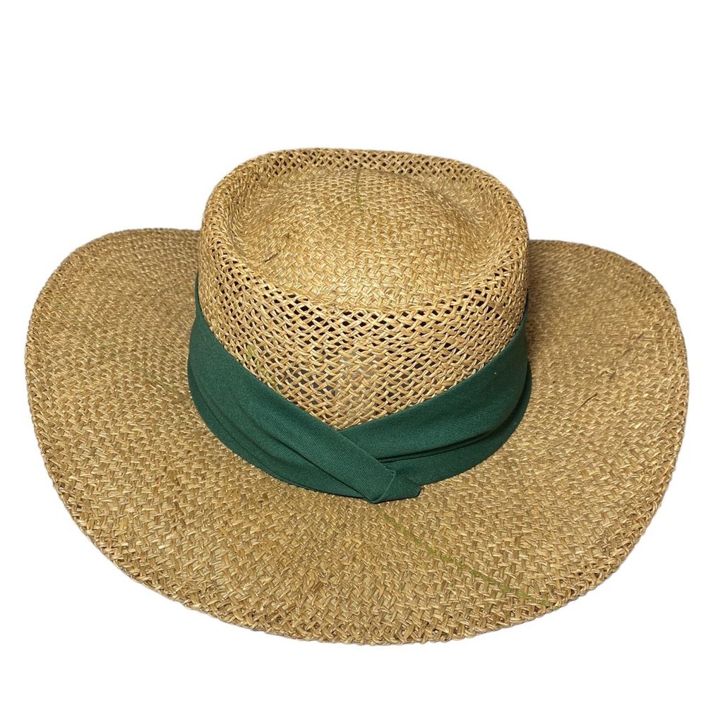 Baywood Greens Gambler Straw Golf hat Green band‎ - Picture 3 of 6